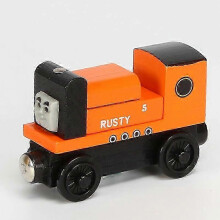(rusty) Thomas And Friends Wooden Pocket Toy Train Model Toys Molley Gold Diesel Lady Toby Track Train Toys For Boys Children Birthday Gifts