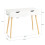 SoBuy Bureau 2 tiroirs - 90x45x77cm 3