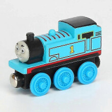 (thomas) Thomas And Friends Wooden Pocket Toy Train Model Toys Molley Gold Diesel Lady Toby Track Train Toys For Boys Children Birthday Gifts