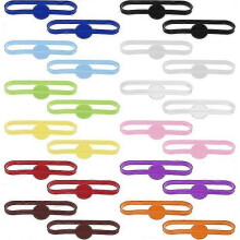 24pcs Reusable Glass Markers Beverage Strip Multicolor Silicone Wine Glass Marker Party