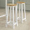 SoBuy Bartafel met 2 Barkrukken - Wit 10