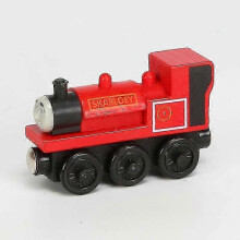 (skarloey) Thomas And Friends Wooden Pocket Toy Train Model Toys Molley Gold Diesel Lady Toby Track Train Toys For Boys Children Birthday Gifts