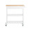 SoBuy Καρότσι Κουζίνας Λευκό με Ρόδες 85x39x90εκ 15