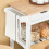 SoBuy Καρότσι Κουζίνας Λευκό με Ρόδες 85x39x90εκ 10