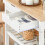 SoBuy Καρότσι Κουζίνας Λευκό με Ρόδες 85x39x90εκ 8