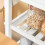 SoBuy Καρότσι Κουζίνας Λευκό με Ρόδες 85x39x90εκ 7