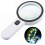 Reading Magnifier, 30x Magnifier, Illuminated Magnifier with 12 High-power Leds 1