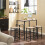 SoBuy Bartisch-Set mit 4 Barhockern OGT11-N 19