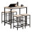 SoBuy Bartisch-Set mit 4 Barhockern OGT11-N 21