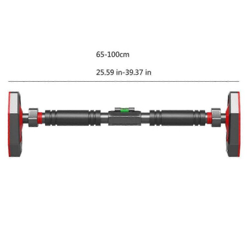 Strength Training Pull Up Bar for Doorway, Pull Up Bar Adjustable Width Locking Mechanism Chin Up Bar Without Screws 2