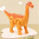 (Orange) Walking Dinosaur Toy With Light, Interactive And Luminescent Projection - Electric Model For Simulation And Egg Laying 5