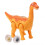 (Orange) Walking Dinosaur Toy With Light, Interactive And Luminescent Projection - Electric Model For Simulation And Egg Laying 1