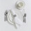 100pcs Napkin Rings, Silver Napkin Ring Clasp for Table Decoration, Wedding 8