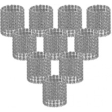 100pcs Napkin Rings, Silver Napkin Ring Clasp for Table Decoration, Wedding