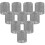 100pcs Napkin Rings, Silver Napkin Ring Clasp for Table Decoration, Wedding 1