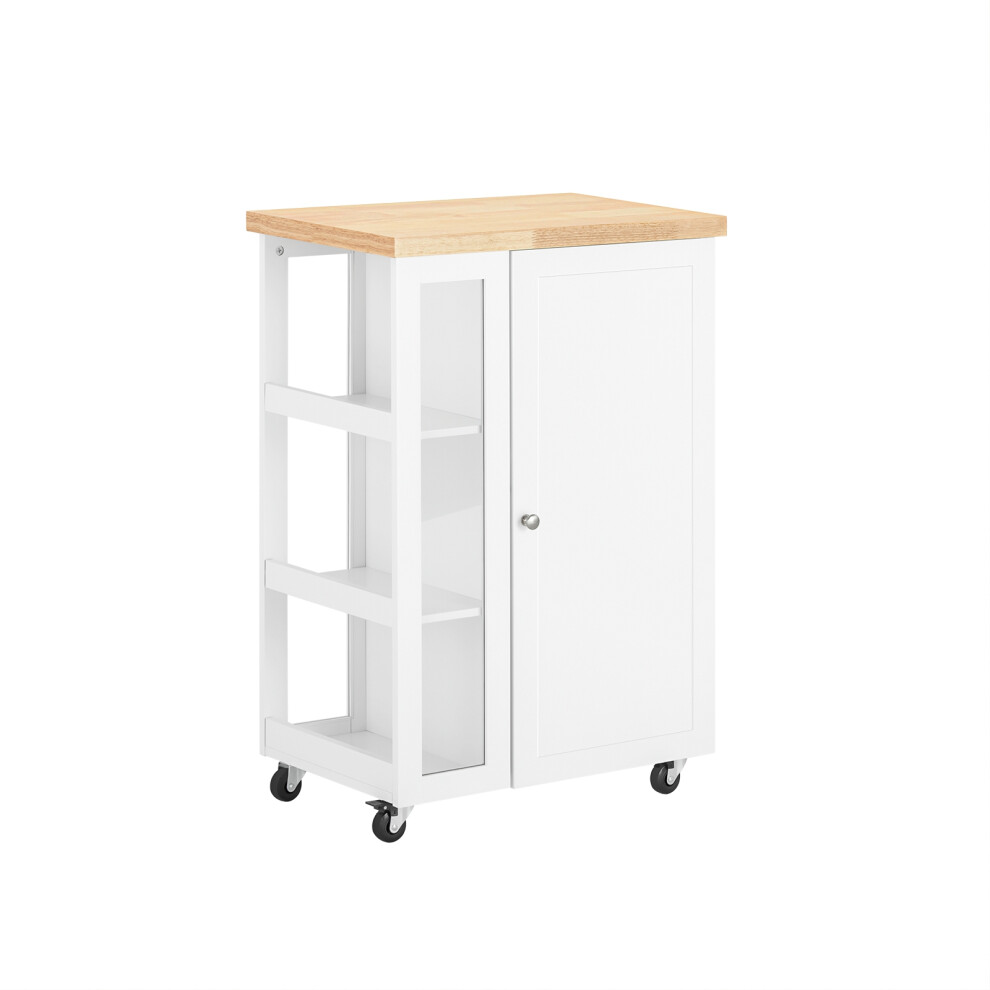 SoBuy FKW75-WN Kitchen Storage Trolley Serving Trolley Kitchen Cabinet