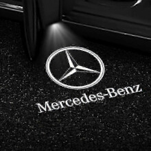(1) For Mercedes Benz Gls Glc Glb Gla A B C E Class 2x Car Door Led Projector Lights With Logo Display