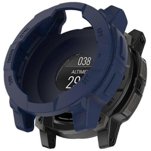 (Midnight Blue) Garmin Instinct 3 Amoled/solar 45mm Compatible Silicone Protective Cover