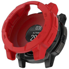 (Red) Garmin Instinct 3 Amoled/solar 45mm Compatible Silicone Protective Cover
