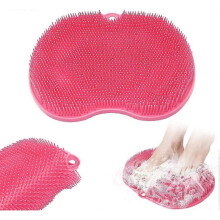Shower foot massager scrubber, shower foot cleaner, foot washer, foot wash pad with suction
