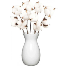 10 Pack Natural Cotton Flowers Dried Flowers Cotton Stem Natural Flower Fake Cotton Branches Fake