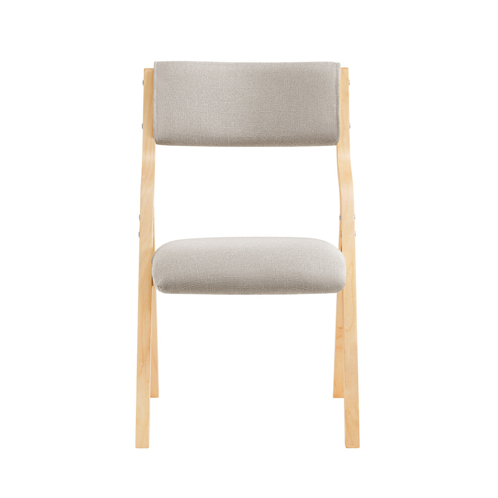 Sobuy Sedia Pieghevole Da Pranzo Con Seduta E Schienale Imbottiti, Design Elegante E Salvaspazio, Comoda E Resistente, Facile Da Riporre, Perfetta Per Cucina, Ufficio E Esterno, Grigio FST40-HG-image