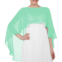 (Mint green) Solid Color Shawl Wrap Shoulder Scarf Multiuse Shoulder Wrap Breathable And Portable For Evening Gowns Daily Wear Yellow