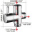 3-way valve in solid brass G1 / 2 "Hand shower Shower components Universal fittings 15