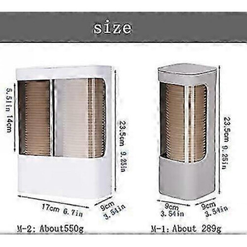 Disposable cup dispenser, water cooler, pull down wall mount for 4-8 ounce plastic disposable cups 1