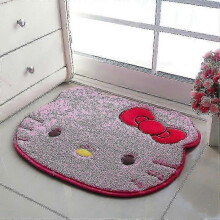 (75X90cm, Kitty3) Kawaii Hello Kitty Cartoon Rug Anime Kt Cat Plush Floor Mat Bathroom Non-slip Carpet Car Cushion Soft Cashmere Living Room Decor G
