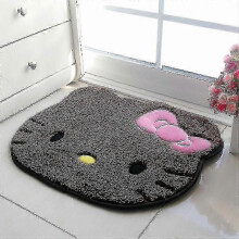 (50X60cm, Kitty8) Kawaii Hello Kitty Cartoon Rug Anime Kt Cat Plush Floor Mat Bathroom Non-slip Carpet Car Cushion Soft Cashmere Living Room Decor G