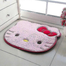 (50X60cm, Kitty4) Kawaii Hello Kitty Cartoon Rug Anime Kt Cat Plush Floor Mat Bathroom Non-slip Carpet Car Cushion Soft Cashmere Living Room Decor G
