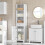 Dulap baie SoBuy înalt 161x40x35cm 12
