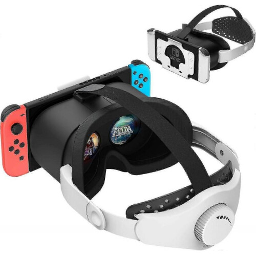 Upgraded Vr Headset for Nintendo Switch Switch Oled Model, Switch Vr Glasses with Adjustable Hd Lenses And Head Strap with Rotary Button