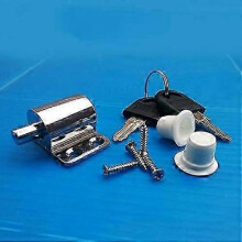 Sliding Window Lock for Patio Door - Silver - with Screw (1 pc)
