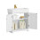 SoBuy Badrumsskåp 60x60x29cm Vit 15