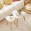 Set 2 mese cafea SoBuy, alb, 55/40 cm 9