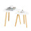 Set 2 mese cafea SoBuy, alb, 55/40 cm 11