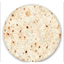 Blanket, Double Sided Giant Flour Tortilla Throw Blanket, Novelty Tortilla Blanket for Your Family, Soft And Comfortable Flannel100*100cm