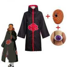 (Red, 155) Harajuku Cosplayuchiha Itachi Cosply Costume Headband Necklace Ring Kunai Deidara Tobi Halloween Costume For Men Kids Pain Cloak