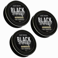 3x Grey Coverage Bar Shampoo Hair Darkening Black Soap for Men's Grey Hair Cover