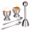 Egg Cracker Topper Cutter Set for Soft Boiled Eggs Stainless Steel 1