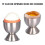 Egg Cracker Topper Cutter Set for Soft Boiled Eggs Stainless Steel 2