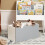 SoBuy Kids Bookshelf with Drawer, Grey 4