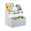 SoBuy Kids Bookshelf with Drawer, Grey 16