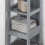 SoBuy Ψηλό Ντουλάπι Μπάνιου Γκρι 30x30x145cm 5
