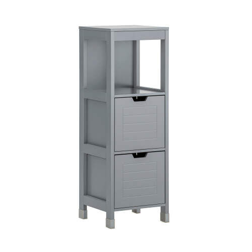 SoBuy Χαμηλό Ντουλάπι Μπάνιου Γκρι 30x30x90cm