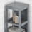 SoBuy Ψηλό Ντουλάπι Μπάνιου Γκρι 30x30x145cm 6