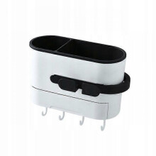 (A) Bathroom Accessory Mounts Hair Dryer Holder Without Punching Bathroom storage rack