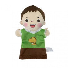 (Green)Family Hand Puppet Cute Grandparents Parent Parent-child Interaction Role-Play Toy Imaginative Storytelling Prop